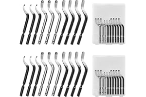 flintronic Universal Deburring Tool, Pack of 20 Replacement Blades, Metal Handle Blades, 360° Rotating Blade Cutting Tool for 3D Printers, Plastic, Aluminium (without Metal Handle)