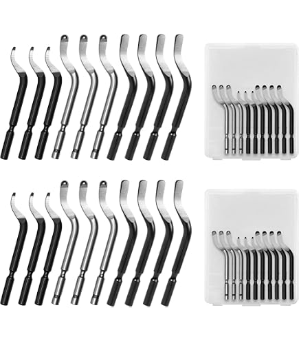 OUTIL D'ÉBAVURAGE DESIGN ergonomique avec lames HSS 10 pièces idéal pour les EUR 23,21 - PicClick FR OUTIL D'ÉBAVURAGE DESIGN ergonomique avec lames HSS 10 pièces idéal pour les EUR 23,21 - PicClick FR