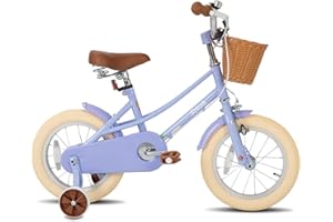 STITCH 12/14/16/20 inch Kids Bike for 3-11 years Girls, 12/14/16 Girls Bike with Training Wheels & Basket, 20 inch with kickstand
