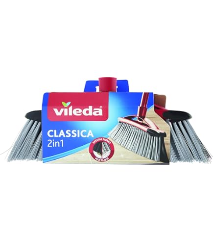 Balai Combiné Vikan - Fibres Dures/Douces - 610 Mm - Noir - Pour Professionnels De La Restauration