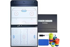 Joyeee Eishockey-Board, hochwertiges taktisches Eishockey-Whiteboard mit voll und halbem Platz, trocken abwischbar, Markierstift, Eishockey-Trainer-Ausrüstungswerkzeug