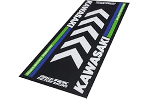 Bike It Teppich Biketek Kawasaki Serie 4 Garagenmatte Motorradteppich