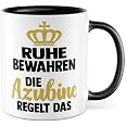 Pagma Druck Azubi Tasse Mit Spruch – „Ruhe Bewahren, Der Azubi Regelt Das“, Spülmaschinenfest, 330 Ml