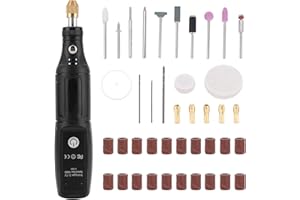 ZONJIE Cordless Rotary Tool Kit, 3.7V Li-ion Mini Rotary Multi-Tool Kit with 42 pcs Accessories Electric Rotary 16000rpm Speed DIY Grinder for Polishing Cleaning Engraving