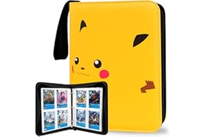 CIUJOY Album kolekcjonerski na karty, segregator, organizer, książka, album właściciela, skóra PU, żółty