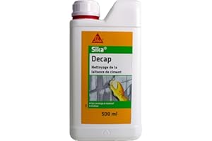 Sika Decap, Décapant nettoyant à diluer pour laitance de ciment de carrelage et matériel, 500ml