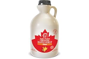 47 North Sirop d'érable biologique canadien, Single Source, Grade A, (Amber Rich, 1000ml)