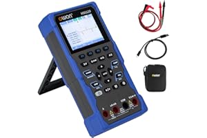 OWON HDS120 Oszilloskop 2 in 1 1 MHz Handheld-Multifunktionsoszilloskop-Multimeter, 20000 Counts Digitalmultimeter 2,8 Zoll IPS-Bildschirmanzeige Universal-Testinstrument (Oszilloskop + Multimeter)