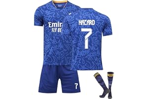 DUOROUPUTAO Juego de camiseta y pantalón corto de fútbol para niños y adultos, incluye medias