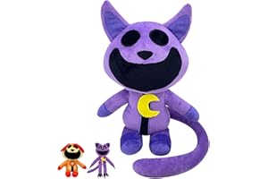 POPOYU Smiling Critters Big Mouthed Purple Cat Stuffed Plush doll, Plush Animal, Fun Plush, Stuffed Animal Stuffed Doll, Children's Toy Gift (SmilingCritters-B)
