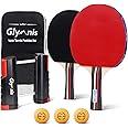 Da Viaggio Con Paddle E Palline Set Istantaneo Retrattile - Con Rete, 2 Racchette E Palline, Portatile Ping Pong