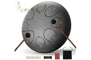 Regntrumma för utomhus, 15 cm (6 tum) 8 noter regntrumma för trädgårdsinstrument, trumregnklocka, vattentät, chakra regntrumm