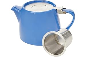 TEA PEOPLE Forlife Stump Teapot, 400 mL, Blue