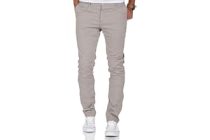 Amaci&Sons Herren Slim Fit Stretch Chino Hose Jeans 7100