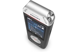 Philips VoiceTracer DVT2110 digitales Diktiergerät Audiorecorder Aufnahmegerät für Notizen 2 High-Fidelity, Mikrofone, 8GB
