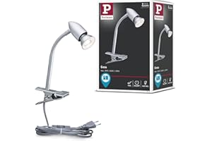 ‎PAULMANN Paulmann 95425 Leseleuchte Klemmspot Gesa max. 35 Watt Bilderleuchte Chrom matt Bilderlampe Metall, Kunststoff Aufsatzlampe GU10 ohne Leuchtmittel