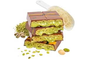 CHALANDO FRUIT & CHOCOLATE Chalando Dubai Chocolate da 200g – Tavoletta Artigianale al Cioccolato al Latte con Ripieno al Pistacchio e Pasta Kadaifi – Prodotto Gourmet per Momenti di Puro Piacere