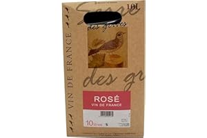 VIGNERONS ARDECHOIS UVICA Cubi rosé 10L - Serre des Grives - Bag in Box 10L - Léger et fruité - Ardèche