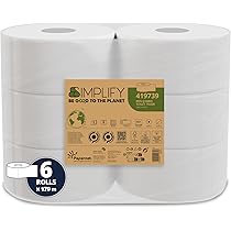 12 Rotoli Asciugamani Di Carta Centrefeed - Pura Cellulosa, 170 Strappi, Per Uso Professionale E Domestico - Foto 5