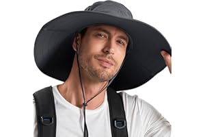 Cooltto Sun Hats for Men/Women with UPF 50+ UV Protection, Wide Brim Waterproof Breathable for Cycling, Fishing, Hiking, Golf, Climbing, Safari, Boating, Gardening and Other Outdoor Sports