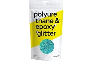 Hemway Metallic Glitter cristaux sol (Turquoise) pour holographiques résine époxy revêtement de sol et revêtements de sol Glitter (500g) - Pour une utilisation avec domestique, commercial