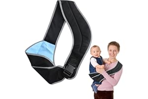 Aohcae Baby Carrier,Portable Ergonomic Baby Sling with Adjustable Comfortable Shoulder Straps,Soft Anti-Slip Baby Sling for Newborn, Infant, Toddler, 0-36 Months (Black)