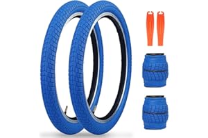 ZUKKA Confezione da 20 x 2,125 pneumatici per bicicletta pieghevole per bambini e 2 pezzi tubo da 20 pollici AV48 mm, valvola compatibile 20 x 2,125 pneumatici e tubo flessibile
