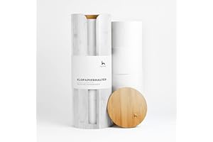 ‎HENNEZ Hennez Toilettenpapier Aufbewahrung aus Bambus mit Deckel - Klopapier Aufbewahrung - Ersatzrollenhalter Toilettenpapier - Klorollenaufbewahrung für 4 Rollen - WC Papier Rollen Aufbewahrung Holz