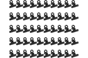 Bigxin 50pcs Pinzas de Metal Clips de Bulldog Clips Pequeños y Multifunción para Oficina, Cocina, Hogar（22mm)