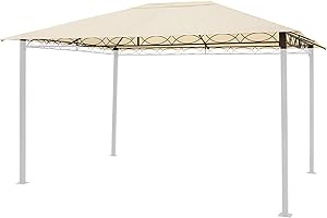 TOOLPORT Techo de Repuesto 3x4 m para cenador de jardín Rendezvous Premium Aprox. 220 g/m² champán
