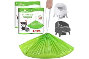 ALWZ-RDY Bolsas de arena para gatos Neakasa M1 y Petpivot, 100 unidades, autolimpiables, con cordón, resistentes a desgarros, para receptáculos de residuos de arena para gatos, 27 x 13 pulgadas