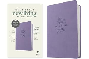 Holy Bible: New Living Translation, Lavender Song, Leatherlike, Large Print, Thinline, Life Application Life Topics Index