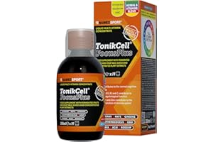 NAMEDSPORT SUPERFOOD NAMEDSPORT Tonikcell FocusPlus, Tonico Multivitaminico Liquido, Utile a Combattere Stress e Stanchezza, Aumenta la Concentrazione, Ideale nei Periodi di Attività Fisica Intensa, Brand of Italy, 280 ml
