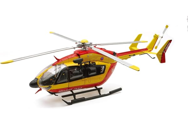 New Ray - Réplique Miniature - Hélicoptère De La Sécurité Civil - Modèle Réduit De Collection Et De Jeu Pour Les Fans D'Hélicoptère - Véhicule Miniature - 25973, Noir