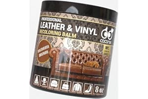 Coconix Bálsamo para Colorear de Piel marrón Oscuro – Recolor, Renovación, Reparación y Restauración Envejecido, Descolorido, Agrietado, Asientos de Barco o Coche, Muebles