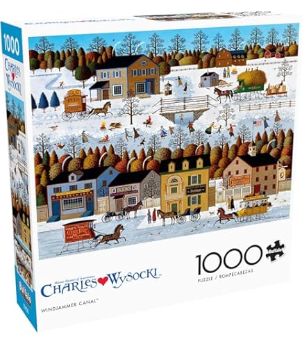 Puzzle 1000 Pièces Charles Wysocki – Citrouille Nature Morte – Milton Bradley – 2007