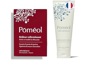 POMÉOL ǀ PACK MINCEUR ǀ Brûleur Raffermissant & Anti-Cellulite ǀ Perte de Poids et Fermeté ǀ Complément 30 jours & Gelée Minceur LipoReduce ǀ Forskoline, Ascophyllum, Piment, Vitamine B6, Caféine