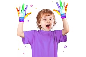 iKidiki Gadget Compleanno Bambini, Guanti con Luce Led Braccialetti Luminosi Fluorescenti Giochi Bambina Bambino 3-12 Anni Fluo Party Bracciali Fluorescenti Feste Regalo Decorazioni Natale