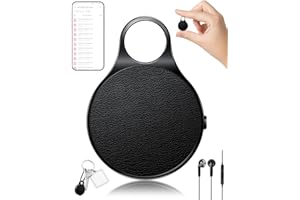 YERFKAN 32 GB Mini Voice Recorder with Key Ring, 1536 kpbs Recorder with Noise Reduction, 500 Hours Capacity & 20 Hours Running Time, Ideal for Meetings, Interviews & Lectures