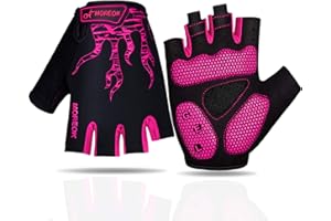 Faneam Estivi Guanti MTB GEL Antiurto Antiscivolo Guanti Sportivi Senza Dita Guanti Da Bici Mezze Dita Guanti Da Ciclismo Moto Donna Uomo Traspirante Sport Guanto Guanti Allenamento