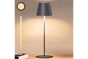 light to hope 2 Lampara de Mesa Exterior Recargable, Portatil LED Lampara Camping con Mando a Distancia, Regulable 8 Colores y Blanco Cálido, Lámpara Inalámbrica Para Jardín, Patio, Balcón