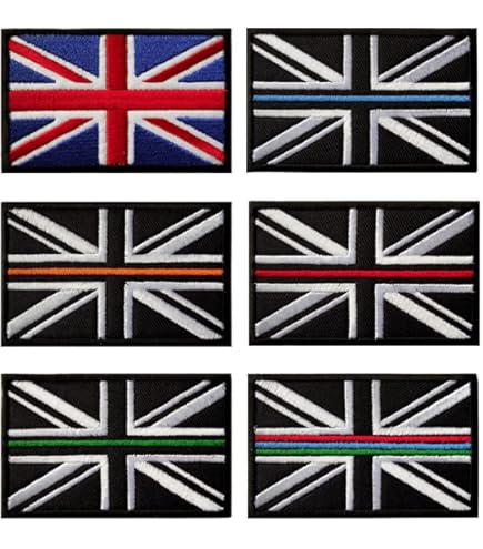 UK Flag Patch Hook Loop Union Jack Hook And Loop Patches - 3 Pack, Military/Police Style, Cloth, UK Theme, For Vests & Bags Tactical Velcro Patch Pack - Foto 8