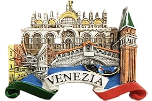 WEDARE MAGNET SOUVENIR Venezia Italia - Magnete da frigorifero 3D, regalo per souvenir, decorazione per casa e cucina, collezione di magneti per frigorifero
