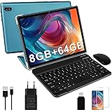 DMOAO Tablet 10 Pollici Android con 8GB RAM + 64GB ROM(TF 1TB), HD Tablet con 5G Wi-Fi, GPS, Octa-Core 2.0 GHz, USB-C, Blueto