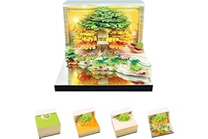 ESYZSSS 3d Calendar 2026,Panoramic Art Paper Carving,Combined With Paper Carved Lights And 3d Calendar,Suitable For Note Taking,Decorative Ornaments,Holiday Gifts