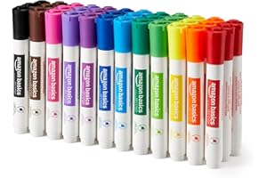 ‎AMAZON BASICS Amazon Basics Low-Odor Dry Erase Whiteboard Markers, Chisel Tip, 12 Assorted Colors, 36 Count