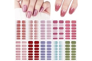 COLOFALLA 10Fogli Smalto Adesivo per Unghie Rosa Adesivi Unghie Colorati Unghie Adesivi in Gel Strisce Smalto Gel Accessori Nail Art Decorazioni per Unghie Donna Ragazze Manicure Fai da Te (B)