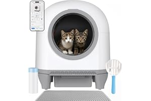 Devoko arenero Gatos autolimpiable de 90 litros Arenero automatico eléctrico con Control por App y sensores de Seguridad Caixa de areia para Gatos automatico Ideal para múltiples Gato