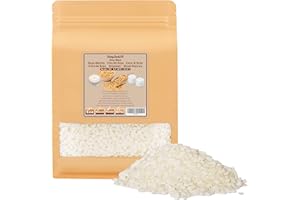 BringLuck2U Cera di soia, 2kg Cera per Candele Cera di Soia Vegetale 100% Pura e Naturale per la Creazione di Candel
