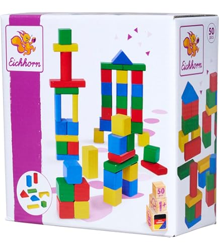 Goki Entdeckerbausteine Aus Holz – 14-teiliges Set, Bunt, Mit Kugeln & Perlen, Ab 1 Jahr